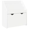 vidaXL Barneskrivebokhylle Hvit 60 x 29,5 x 69 cm Konstruert tre