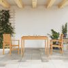 vidaXL Hagespisegruppe 3 deler heltre teak