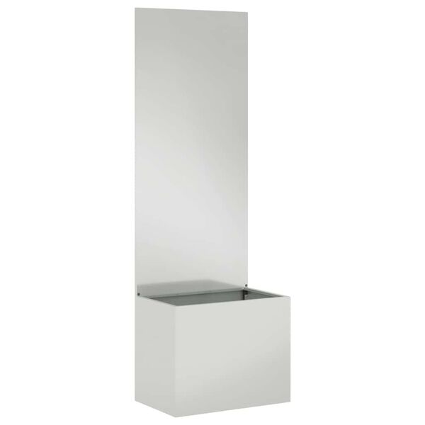 vidaXL Hageprivat skjerm Fretwork s&oslash;lv 50 x 140 cm Galvanisert st&aring;l