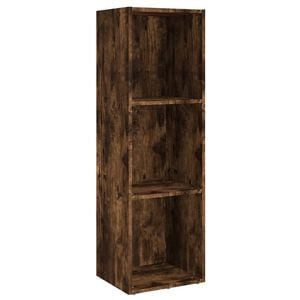 vidaXL Bokhylle/TV-benk r&oslash;kt eik 36x30x114 cm konstruert tre