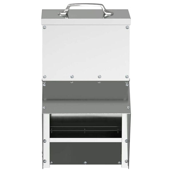 vidaXL H&oslash;nsefutteral s&oslash;lv 20 x 25 x 35 cm Galvanisert St&aring;l