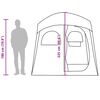vidaXL Dusjtelt 2 personer brun vanntett