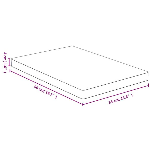 vidaXL Skj&aelig;rebrett 35x50x4 cm bambus