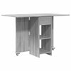 vidaXL Spisebord 115 x 70 x 75 cm Konstruert tre Gr&aring; Sonoma