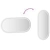 vidaXL LED-baderomsspeil 80x35 cm oval