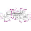 vidaXL Hagesofasett 9 deler heltre douglasgran