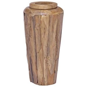 vidaXL Dekorasjonsvase 40x80 cm heltre teak
