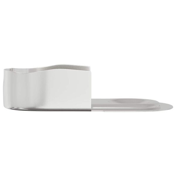 vidaXL Klesskapstangbeslag 12 pcs Hvit sink 40 x 18 x 10 mm Jern