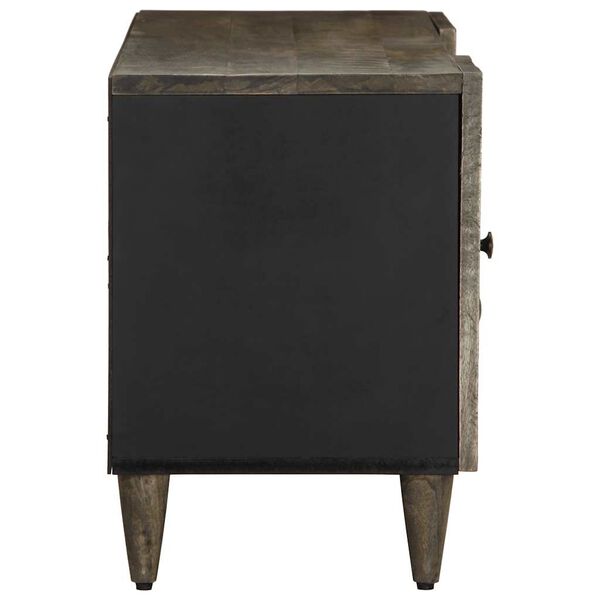 vidaXL TV-benk lysegr&aring; 105x33,5x46 cm heltre mango