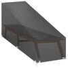 vidaXL Solsengtrekk 2 stk 12 maljer 205x75x40/70 cm polyetylen