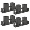 Vedstabel Hjelp 4 pcs Antrasitt 34 x 10 x 15 cm St&aring;l