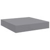 vidaXL Flytende vegghyller 4 stk gr&aring; 23x23,5x3,8 cm MDF