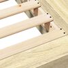 vidaXL Sengeramme sonoma eik 135x190 cm konstruert tre