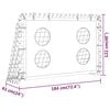 vidaXL Fotballmål treningsnett stål 184x61x122 cm