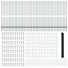 vidaXL Gjerde med stolpe gr&oslash;nn 1,6 x 100 m St&aring;l og PVC