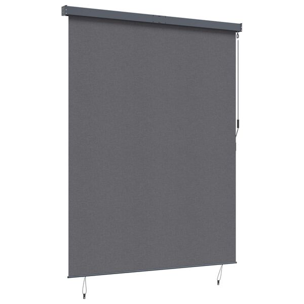 vidaXL Rullegardin Stripete Antrasitt 200 x 250 cm Stoff og Aluminium