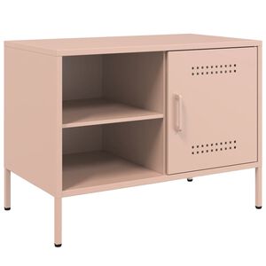 vidaXL TV-benk rosa 68x39x50,5 cm st&aring;l