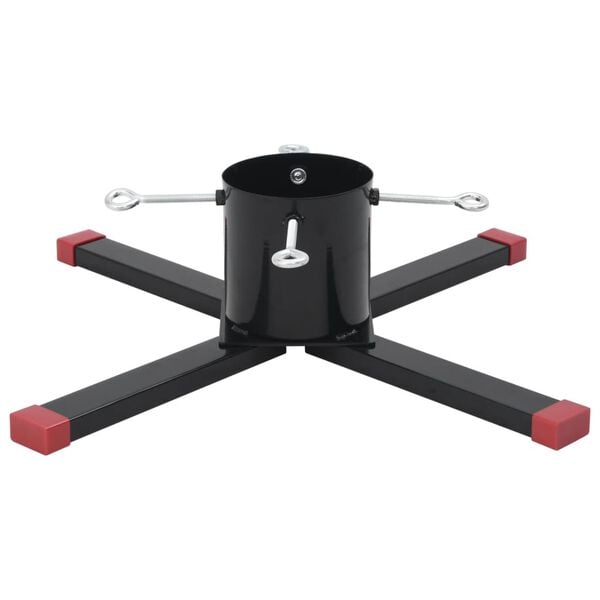 vidaXL Fot for juletre svart 61x61x15,5 cm