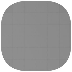vidaXL Bassenggrunnmatte 36 stk. &Oslash; 350 cm Rund EVA Skum Gr&aring;