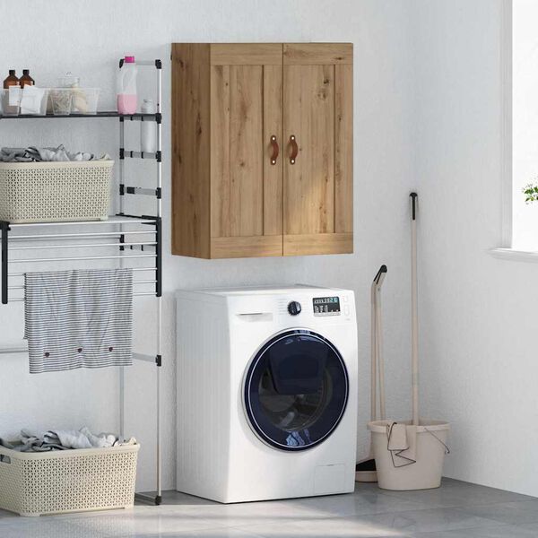 vidaXL Veggskap Artisan Eik 69,5 x 34 x 90 cm Konstruert tre