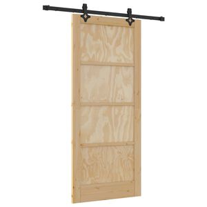vidaXL Skyved&oslash;r ORKDAL Naturlig 86 x 198,5 cm Heltre furu