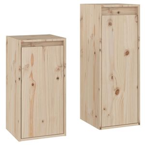 vidaXL TV-benker 2 stk heltre furu