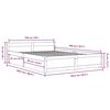 vidaXL Sengeramme med skuffer 150x200 cm King Size