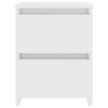 vidaXL Nattbord 2 stk hvit 30x30x40 cm konstruert tre