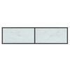 vidaXL Konsollbord hvit 140x35x75,5 cm herdet glass