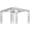 vidaXL Hagepaviljong med LED-lysslynge 3x3 m hvit