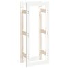 vidaXL Vedstativ hvit 41x25x100 cm heltre furu