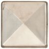 vidaXL Gjerdestolpehatter pyramide 6 stk rustfritt stål 91x91 mm
