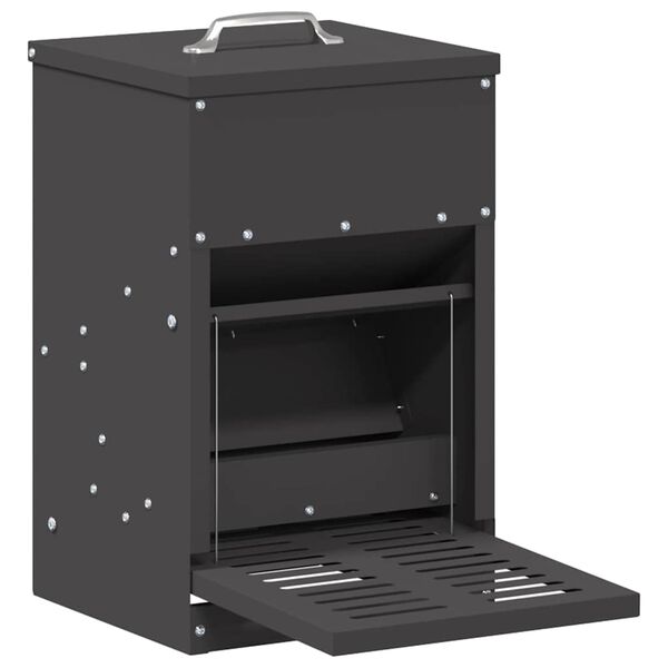 vidaXL Kylling Trampefr&oslash; Svart 25 x 42 x 40 cm Kaldvalsget St&aring;l