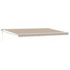 vidaXL Uttrekkbar markise Beige 500 x 300 x 165 cm Polyester og Metall