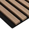 vidaXL akustiske veggpaneler 2 stk lamell 60,5x60 cm eikefiner