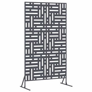 vidaXL Personvernsvegg 100 x 50 x 180 cm St&aring;l Antrasitt