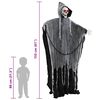 vidaXL Halloween Grim Reaper Svart 60 x 60 x 155 cm Polyester