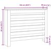 vidaXL Radiatordeksel sonoma eik 104x20x82 cm konstruert tre