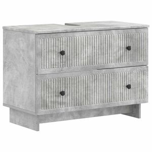 vidaXL Baderomsvaskeskap EDE Betonggr&aring; 82 x 41 x 59 cm Konstruert tre