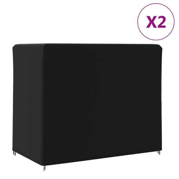 vidaXL Hagehusketrekk 2 stk 220x135x170 cm 420D oxfordstoff