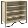vidaXL Skohylle sonoma eik 80x38x78 cm konstruert tre