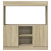 vidaXL Highboard sonoma eik 92x33x100 cm konstruert tre