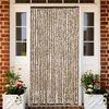 vidaXL Fluegardin beige og brun 100x200 cm chenille