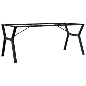 vidaXL Ben for spisebord Y-ramme 180x80x73 cm st&aring;l