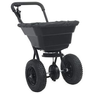 vidaXL Spreader Svart 80,5 x 53 x 78,5 cm PVC og stål