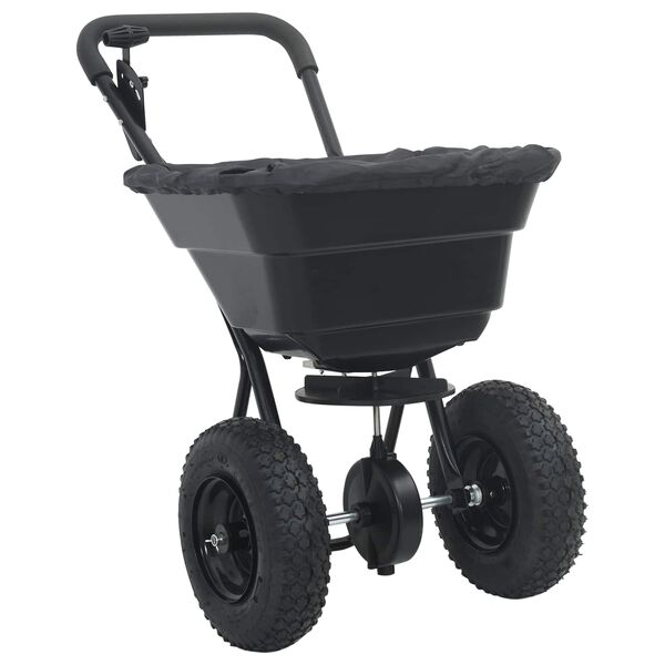 vidaXL Spreader Svart 80,5 x 53 x 78,5 cm PVC og stål