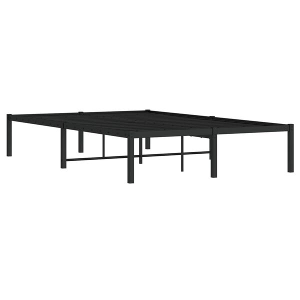 vidaXL Sengeramme i metall svart 120x190 cm