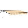 vidaXL Manuell markiseramme med LEDs Gul, Hvit, Antrasitt 3 x 2 m
