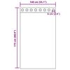 vidaXL Voilegardiner med grommets 2 stk lysegrå 140x175 cm