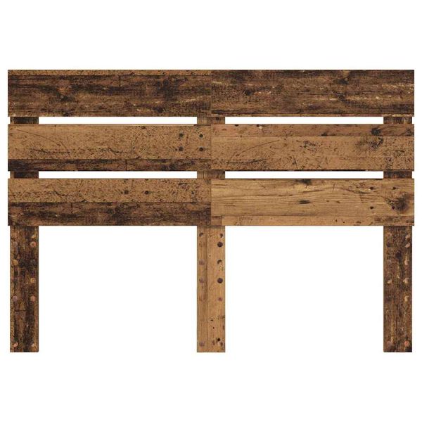 vidaXL Hodegavl med hodegjerde Gammelt tre 150 cm Konstruert tre